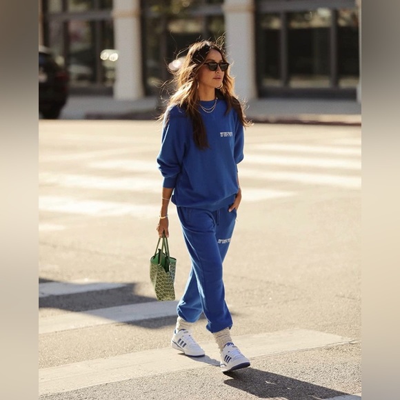 NWT (L) Sincerely Jules x Bandier Juniper Sweatpant Winter Blue - Picture 5 of 10